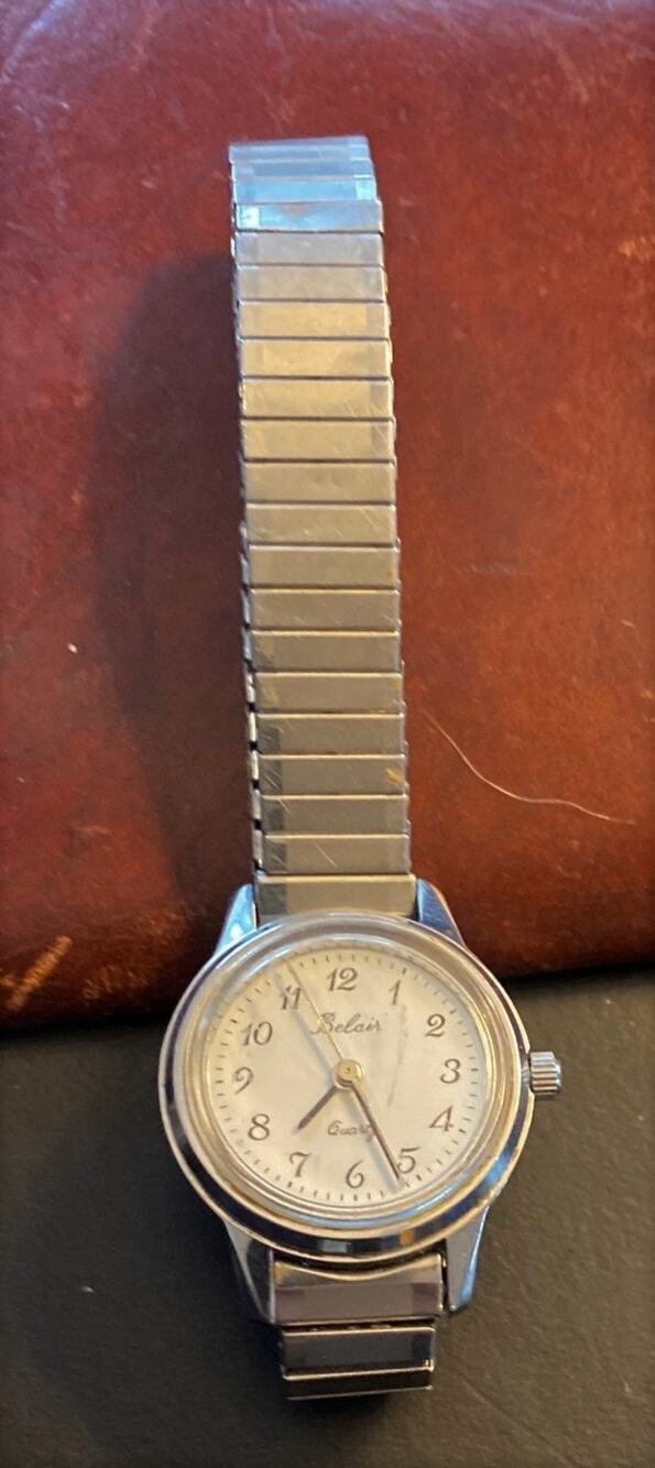 VTG Women's Silver Tone Belair QuartzWatch, Swiss Parts, WR 30M, REPAIR